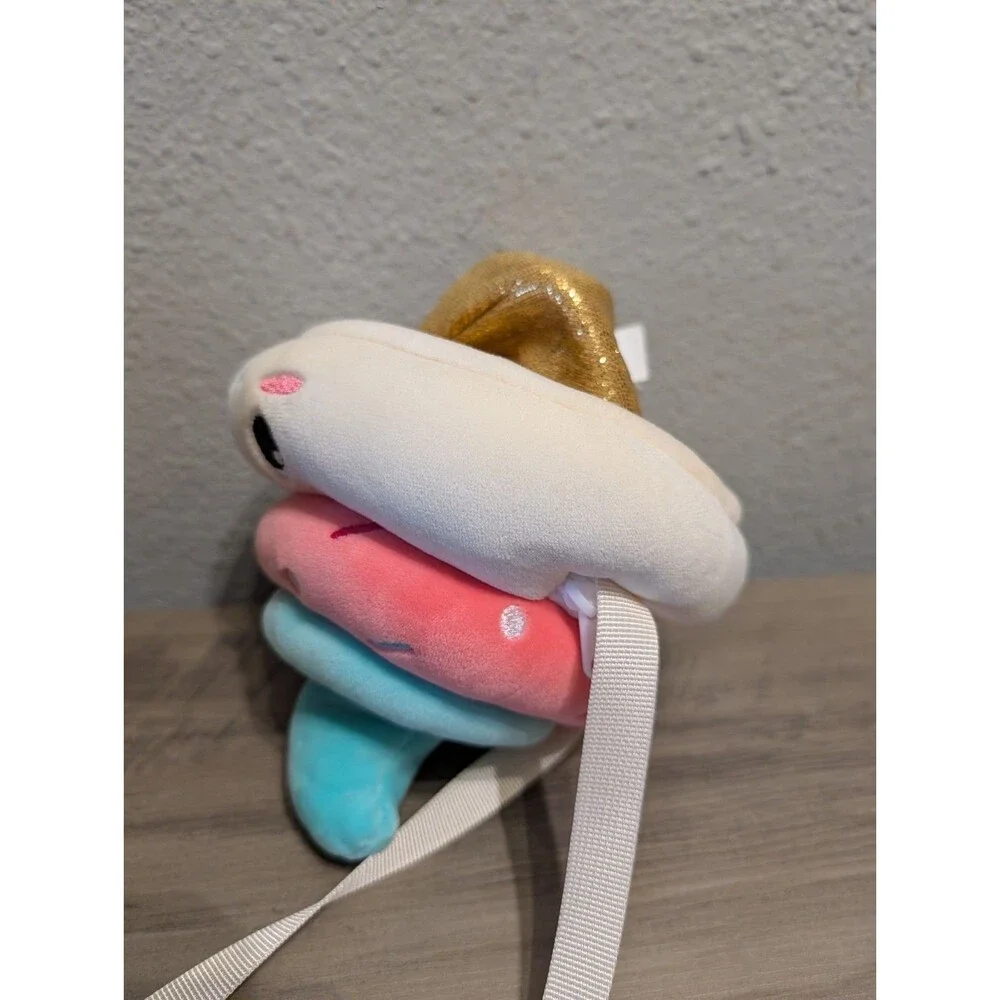 Squishmallows Plush Donut Wizard Hat Crossbody Purse Bag Linzy Toys Cute Kids